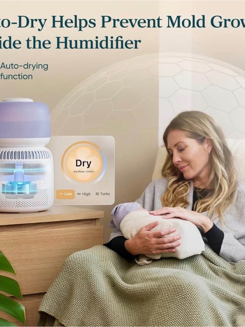 NEW Levoit Smart Humidifier & Diffuser with Color Night Light - White - Picture 5 of 6